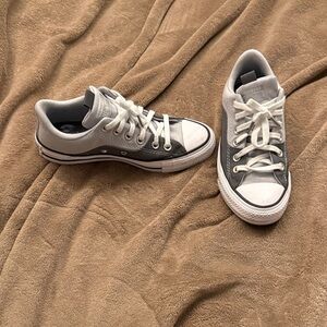Classic Gray and White Women's Sneakers